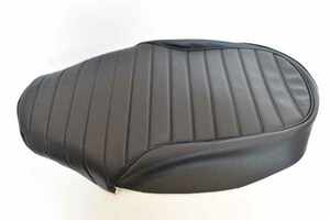 縫製済 CB400SS NC41 防水タックロール シート表皮 黒 立体縫製 seat レザー カバー 生地 縫製済み leather cover HONDA