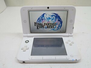 ソフト付★3DS LL ゲーム機器 ホワイト Ver.11.5.0-38J FINALFANTASY EXPLORERS Nintendo 任天堂 難あり 86104★！！