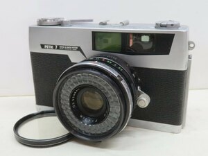 ★Petri PETRI7 フィルムカメラ レンジファインダー ペトリ 1:2.8 f=4.5㎝/Kenko SL39.3 φ49 UV シャッターOK フィルター付 USED 86886★