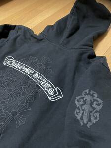  Chrome Hearts scroll label &semeta Lee Zip up sweat Parker size.M black color ultimate beautiful used