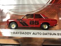 GREENLIGHT 1/64 1971 Raydaddy Auto Datsun 510 Tokyo Torque Series 3 グリーンライト ダットサン ５１０ レッド_画像4