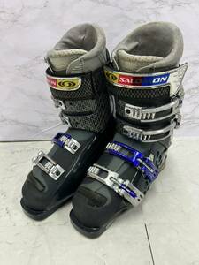 ≡SC SALOMON サロモン スキーブーツ COURSE XT グレー ブルー 295mm-25/25.5 現状品