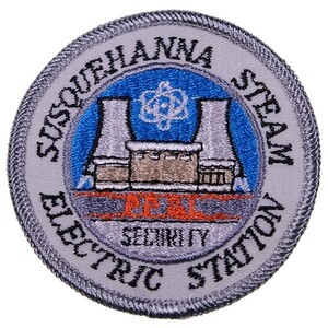 BL101 Susquehanna Steam Electric Station 原子力発電所 ワッペン パッチ ロゴ アメリカ 米国 輸入雑貨 丸形