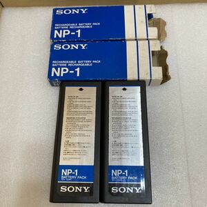 GXL8567 SONY NP-1 リチャージブルバッテリーパック 2本セット 詳細不明　ジャンク品扱い　現状品　
