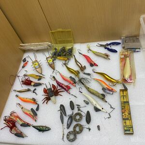 GXL8810 fishing gear device lure needle plier safety cap ... various together large amount set sea river lake fishing tool fishing gear present condition 1017