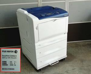 【印刷枚数少ない】FUJI XEROX/富士ゼロックス A3 カラー レーザープリンター DocuPrint C3450d Ⅱ 3段給紙 印刷枚数1655枚 【H23091322】