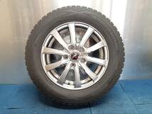 ★9-9.5分山★19年製★ ダンロップ WM01 195/65R15　社外ホイール 15×6J +53 5H-114.3 4本セット スタッドレス ノア・ヴォクシー等　A737_画像4