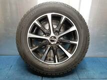 ★8.5-9分山★21年製★ ダンロップWINTER MAXX WM02 175/65R14　社外ホイール 14×5.5J +43 4H-100 4本セット スタッドレス　A759_画像5