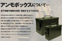 H8012BM19　MILITARY-BASE(ミリタリーベース)M19A1タイプ 7.62 アンモボックス ブラック_画像6