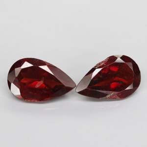 【天然スペサルタイト 2個組 1.87ct:9846】非加熱 ナミビア産 Natural Spessartite Garnet 満礬柘榴石 裸石 鉱物 宝石 jewelry Namibia