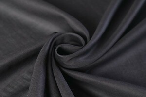 ♪コットンローン 黒 巾：110cm♪5m[7916]47