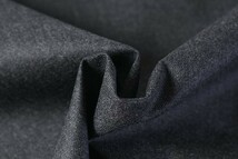 ♪TOP杢ウールフラノポリエステルチュールボンディング グレー 巾：135cm♪2.4m[8446]_画像1