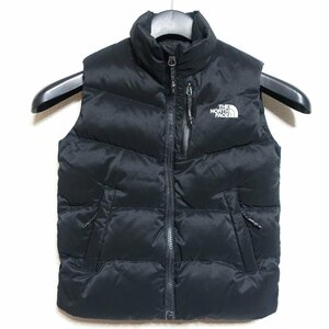 D4960THE NORTH FACE ノースフェイス ダウンベスト キッズ 120サイズ 正規品 ブラック Z585