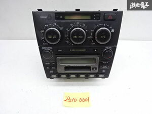 トヨタ 純正 GH-SXE10-AEFVF-R アルテッツァ 3S-GE 2002年 CDチェンジャー MD ラジオ エアコンスイッチ 86120-53070 実働外し 訳有品 棚6-5