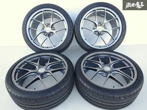 ●【美品】 BBS RI-D 超超ジュラルミン 鍛造 RI012 RI013 20インチ 8.5J +50 11J +68 PCD130 タイヤ付 ポルシェ 991 911 カレラS 棚W-2