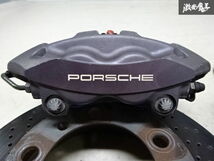 【固着無し！】 PORSCHE ポルシェ 911 997 カレラ 後期 6MT 純正 ブレンボ 4POT リア ブレーキ キャリパー ローター 左右 セット 棚15-3_画像2