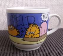 GARFIELD ガーフィールド 　マグカップ1点　ソーサー（ミニトレイ）1点　希少品　まとめて2点　ヴィンテージ_画像2