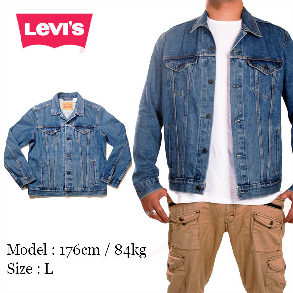 M 新品 Levi's リーバイス Gジャン デニムジャケット ヴィンテージデニムウォッシュ アメージング 服 ビンテージ ジージャン ブルー L