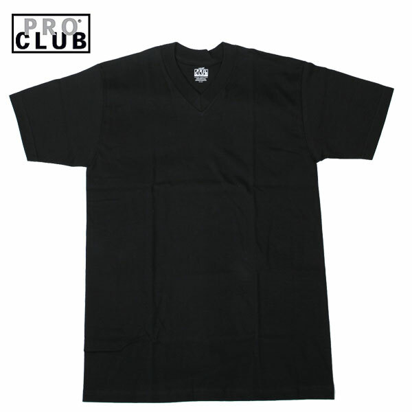 Sサイズ PROCLUB プロクラブ プレーンVネックTシャツ 黒 ブラック PRO CLUB モノトーン ストリート ヒップホップ USA LA アメージング 服 S