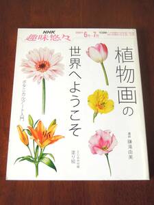 NHK趣味悠々◆植物画の世界へようこそ ボタニカルアート入門◆２００８年６月～７月◆講師／鎌滝由美◆中古美品◆ネコポス