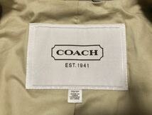 希少 超美品 COACH コーチ 最高級 ラムレザー ライダース ジャケット XS(S) グレー ブラック 黒 ベージュ レザー ダブル ライダース コート_画像10