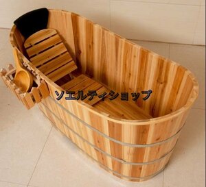 高品質★木製　美容院　お風呂　成人　風呂バケツ　サウナ　家庭用　シャワー
