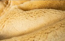 新品 B-3 フライトジャケット ムートン 羊革+ウール 毛皮一体 男女兼用 シープスキン+ホースハイド ブルゾン コート 本革 天然革_画像9