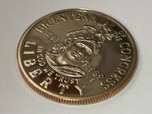 【2枚まとめセット】UNITED STATES CONGRESSIONAL COINS アメリカ連邦議会200周年記念 1ドル銀貨 / Copper Nickel ハーフダラー 記念硬貨_画像7