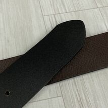 リバーシブル 【W32～W44】 Timberland ティンバーランド Full Grain Leather Belt フルグレインレザー 本革 ベルト Reversible Belt 黒/茶_画像5