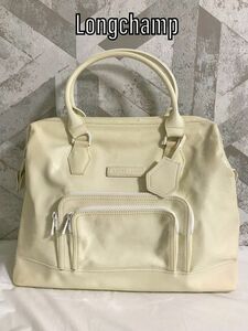 【良品】LONGCHAMP ロンシャン レジェンド パテントレザー ハンドバッグ