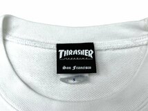 THRASHER (スラッシャー) GONZ ART ゴンズ トレーナー スウェット 裏起毛 S ホワイト メンズ レディース/028_画像3