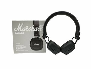 MARSHALL (マーシャル) Major IV Black ワイヤレスヘッドホン ワイヤレスチャージ ブラック 家電/025