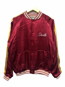 HOUSTON (ヒューストン) RAYON AWARD JACKET（DEVILS）レーヨンアワードジャケット M 51248 マルーン レッド メンズ/091