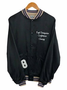 HOUSTON (ヒューストン) RAYON AWARD JACKET（EAST）レーヨンアワードジャケット M 51250 ブラック 黒 メンズ/004