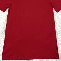 未使用級/Lサイズ相当●ルイヴィトン【さりげない高級感】半袖 Tシャツ 通年 コットン メンズ LOUIS VUITTON 無地 赤 レッド ダミエ M_画像3