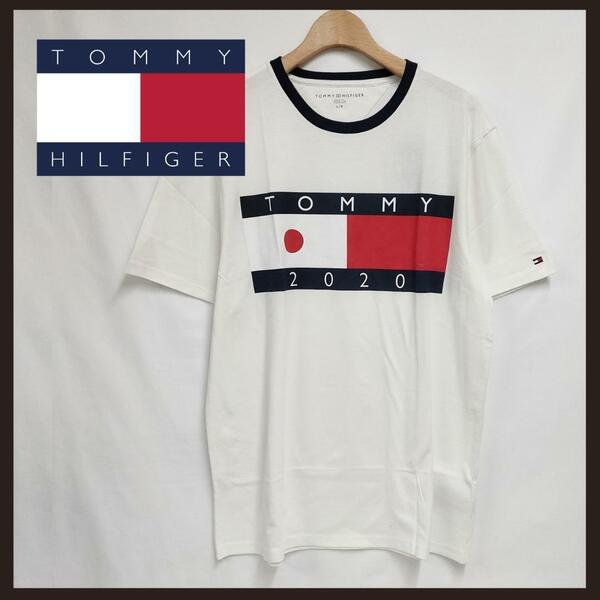 ○★新品 未使用 TOMMY HILFIGER 定番ボックスＴシャツ フラッグL ○●