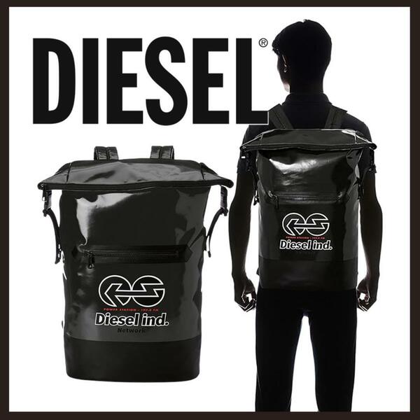 ○★新品 未使用 DIESEL ターポリン バックパック 定番リュックサック 黒○●