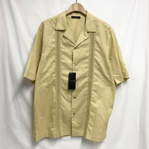 ○★新品未使用　MACKINTOSH LONDON（マッキントッシュ ロンドン）　ピコステッチオープンカラーシャツ　L　イエロー★○