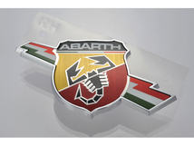 アバルト純正 ABARTH 124スパイダー フロント フェンダーサイドエンブレム 左右セット 6000621187 6000621188_画像3