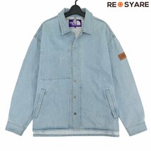 ノースフェイス パープルレーベル 20SS NP2007N Denim Field Jacket ロゴワッペン ボタンダウン デニム フィールド ジャケット 45900_画像1