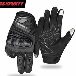 グローブ メッシュ 手袋 バイクグローブ サイクリング スマホ操作対応 大人気 新品 送料無料 黒色 XXLサイズの画像1