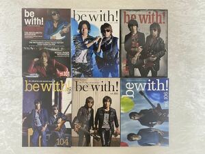 B’z ファンクラブ会報 6冊 be with! Vol.101,102,103,104,105,106 2014 2015