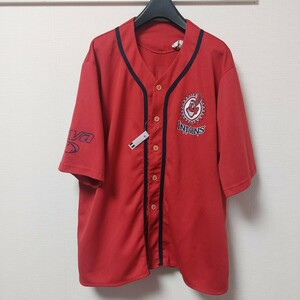 Cleveland Indians インディアンス 90s カナダ製 ベースボールシャツ 3XL 赤 レッド 大きいサイズ ビッグサイズ ヴィンテージ 05J0201