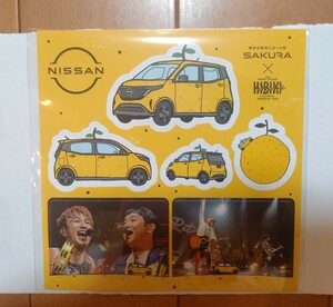 【非売品・未開封】NISSAN・ゆずステッカー　日産SAKURA ×HIBIKI　#ゆずサクラ　