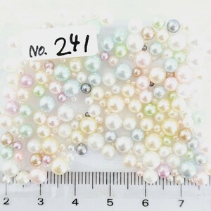 No.241| hole none pearl ( Mix ) deco parts nails hand made .| anonymity delivery 