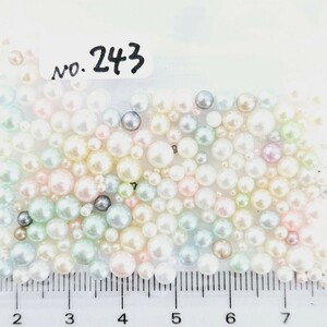 No.243| hole none pearl ( Mix ) deco parts nails hand made .| anonymity delivery 