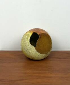 ●Japanese Modern Vase TOYO ジャパニーズモダン フラワーベース 花瓶 花器 生花 球体 変形 ミッドセンチュリー 陶器 和モダン●