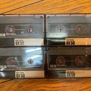 SONY カセットテープ ハイポジション　UX 50分　中古4本