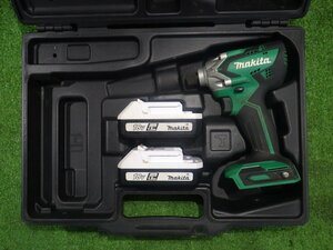 マキタ makita 充電式インパクトドライバ MTD002DSX 本体・バッテリー2個・ケース 工具 充電式 DIY 傷や汚れあり 中古品