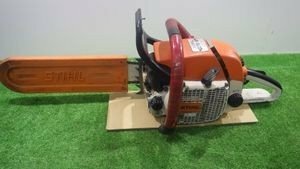 STIHL エンジンチェーンソー 028AV エンジンはかかります 吹き上がりが悪いです 工具 切断 伐採 木材 スチール 中古品 ジャンク扱い 231021